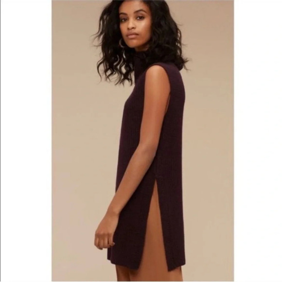 Wilfred Sweaters - Aritzia Wilfred Durandal  Funnel Neck Tunic Sweater